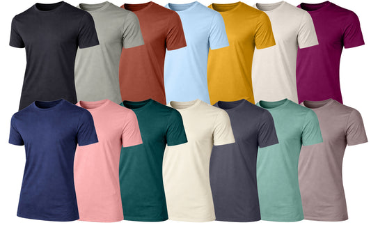 8-Pack Men’s Assorted Short Sleeve Fashion Stretch Rayon Tees (M-3XL) (2)