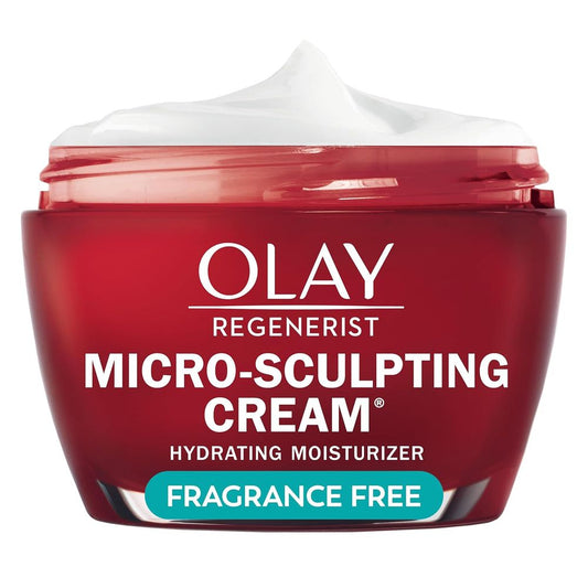 2 Pack Olay Face Moisturizer, Regenerist Micro-Sculpting Cream for Women 1.7OZ