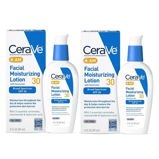 2-Pack CeraVe AM Facial Moisturizer with SPF 30