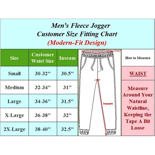 3-Pack Men's Fleece Joggers (2)