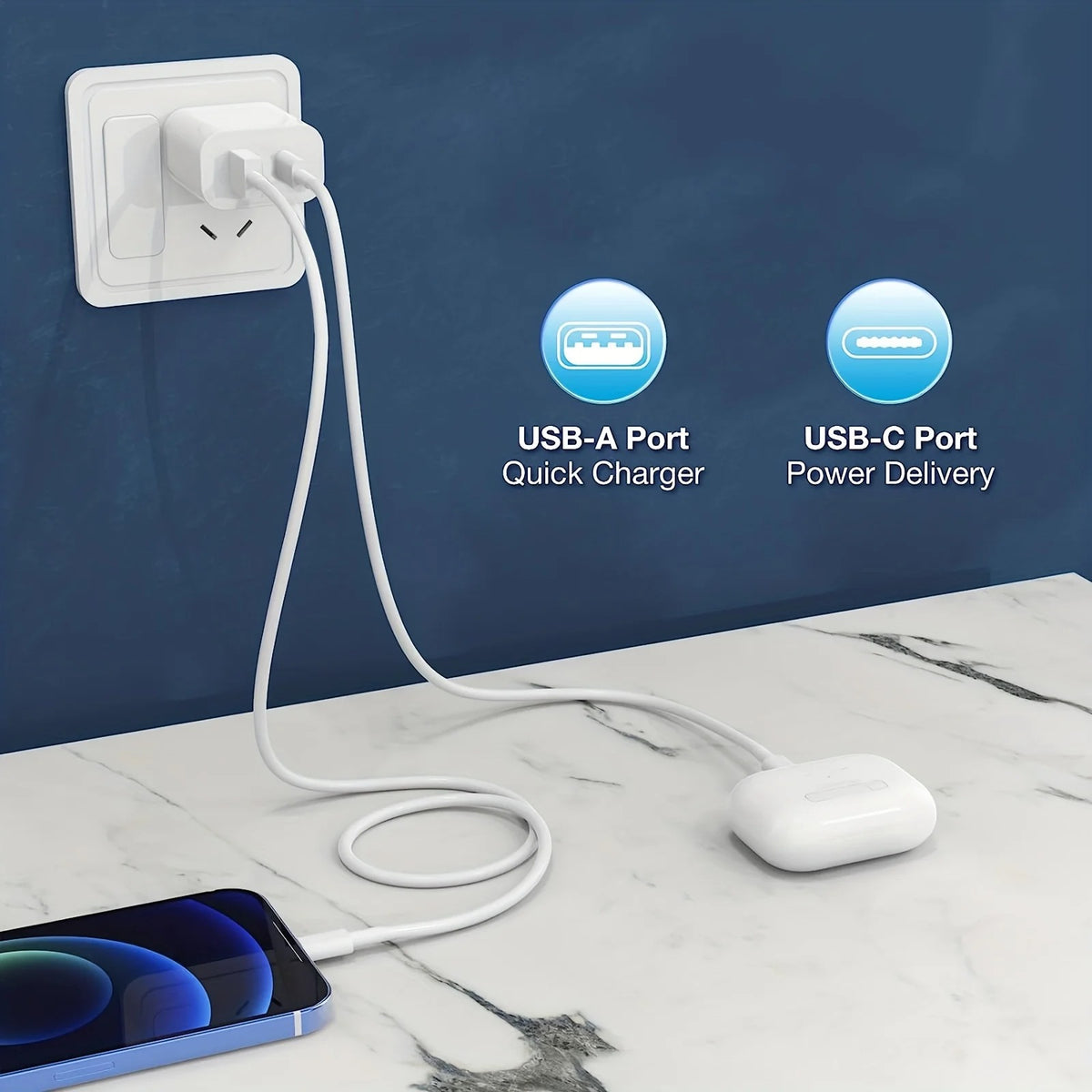 4-Pack USB-C Fast Wall Chargers (2)