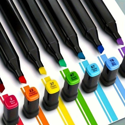 120 Dual Tip Art Markers w/ Case (2)