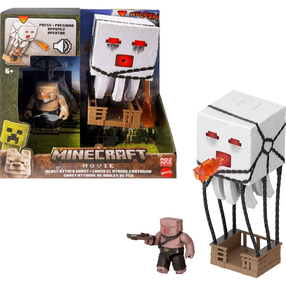 Minecraft Blast Attack Ghast Action Figure Set with Sounds & More Inspired (1)