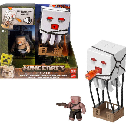 Minecraft Blast Attack Ghast Action Figure Set with Sounds & More Inspired (1)