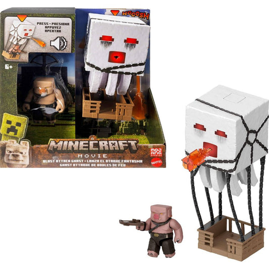 Minecraft Blast Attack Ghast Action Figure Set with Sounds & More Inspired (1)
