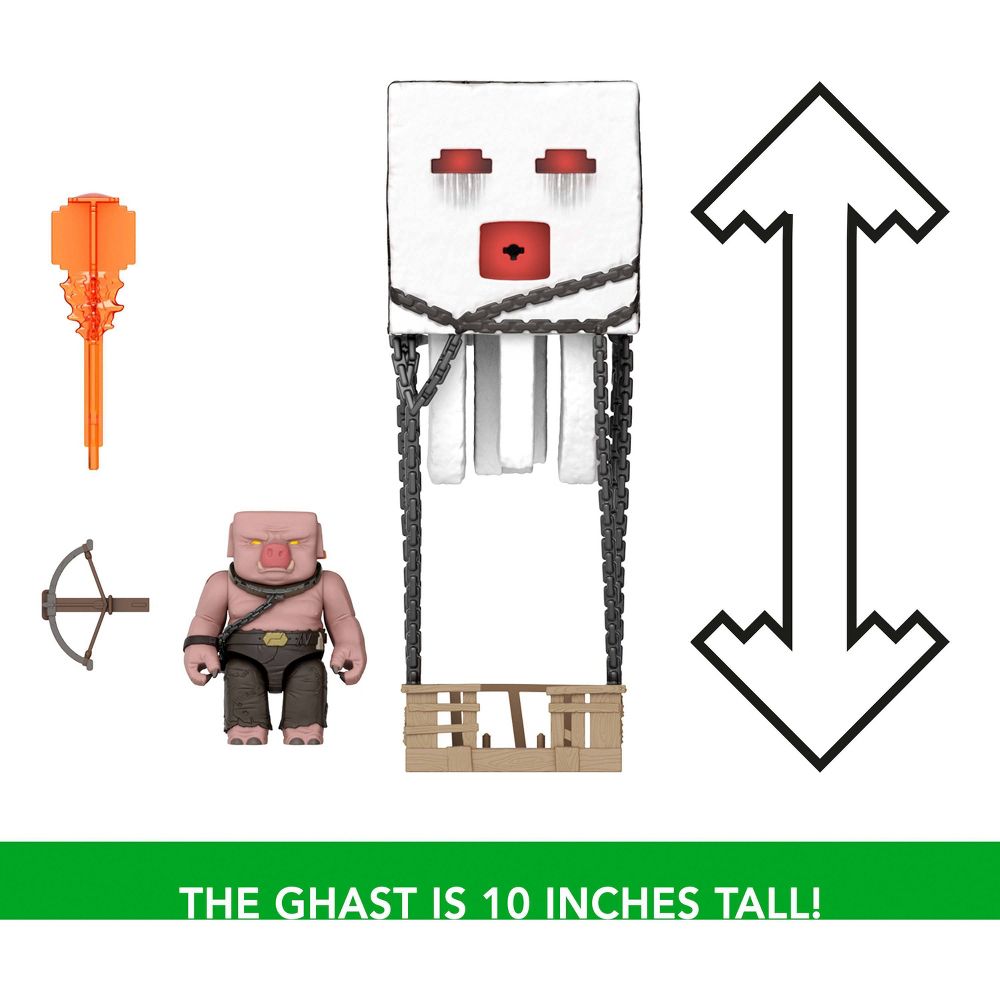 Minecraft Blast Attack Ghast Action Figure Set with Sounds & More Inspired (3)