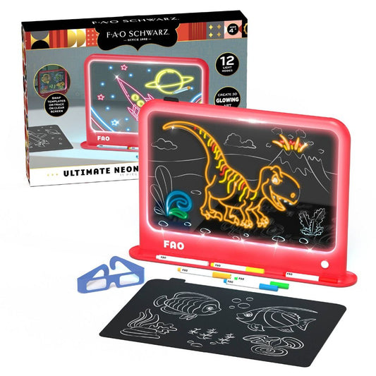 FAO Schwarz Ultimate Neon Light Board 11pc Set (1)