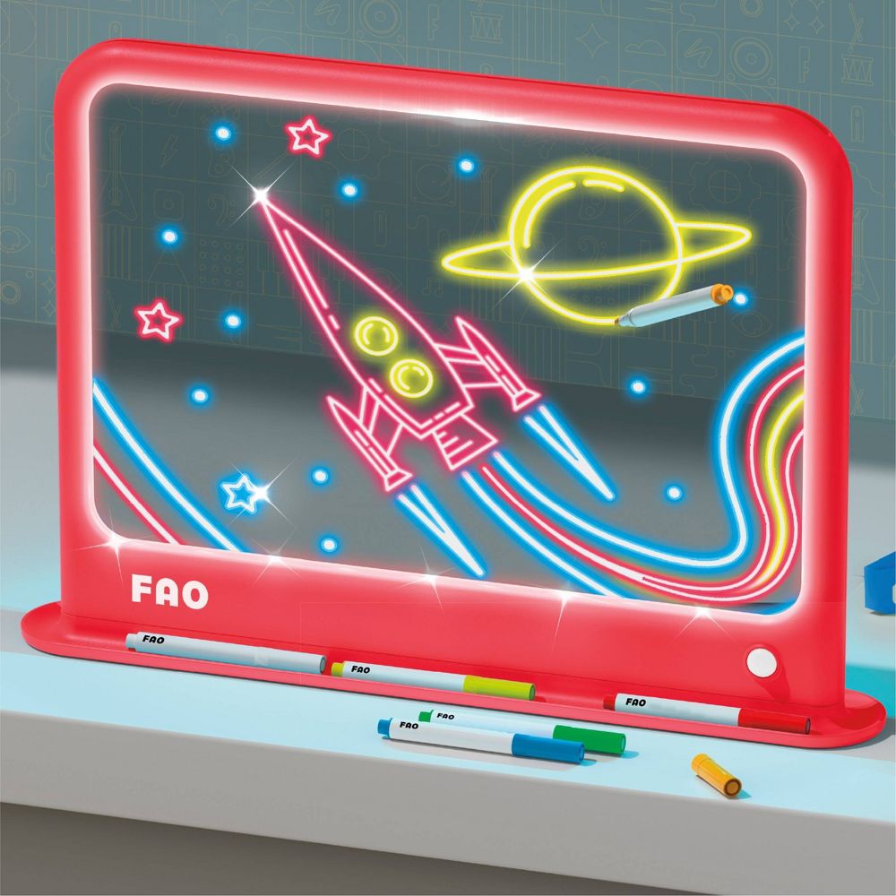 FAO Schwarz Ultimate Neon Light Board 11pc Set (2)