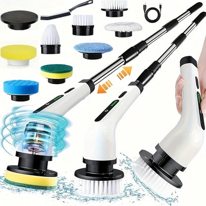 Electric Spin Scrubber With 9 Brush Heads (1)