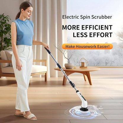 Electric Spin Scrubber With 9 Brush Heads (3)