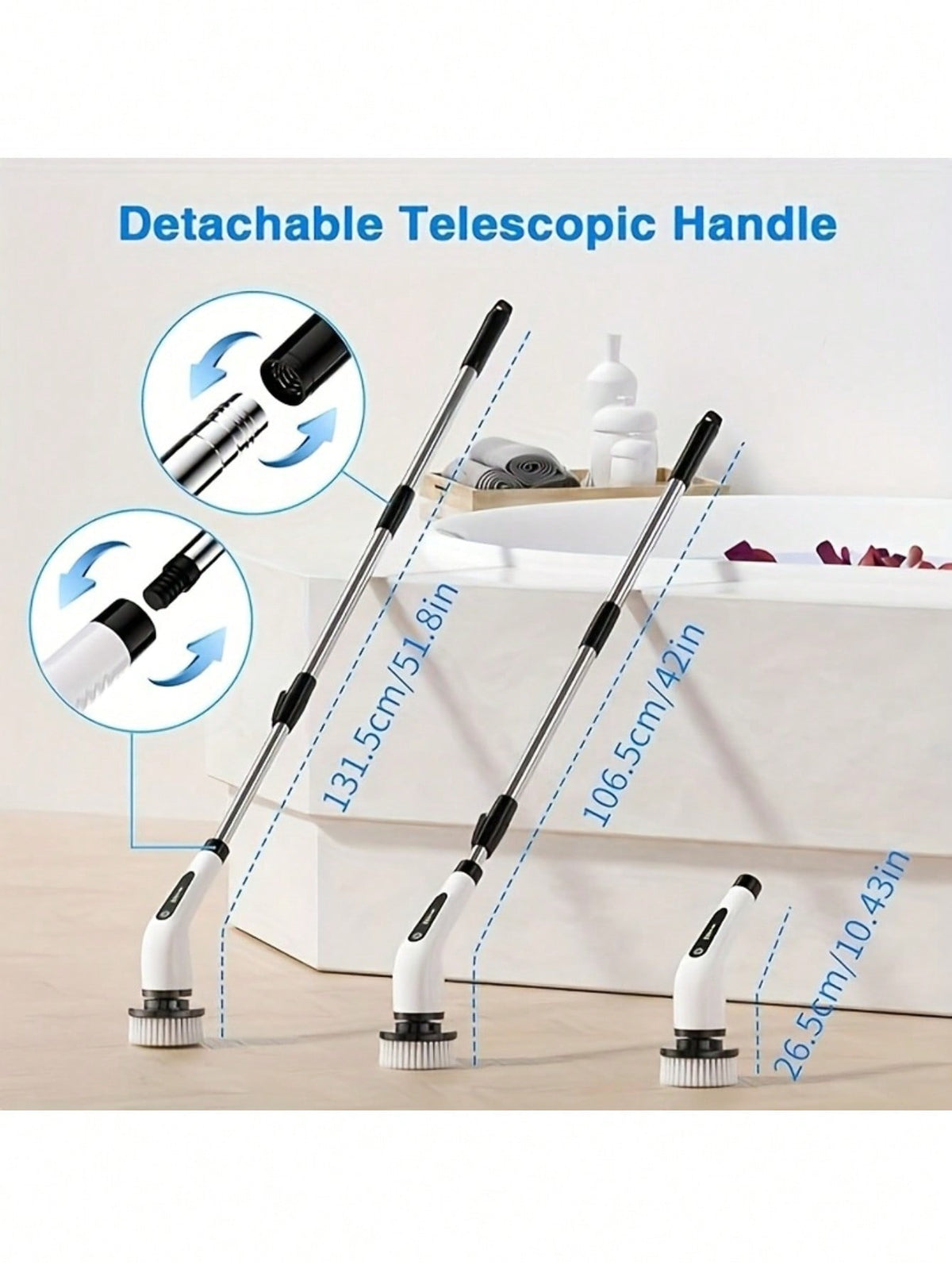 Electric Spin Scrubber With 9 Brush Heads (4)