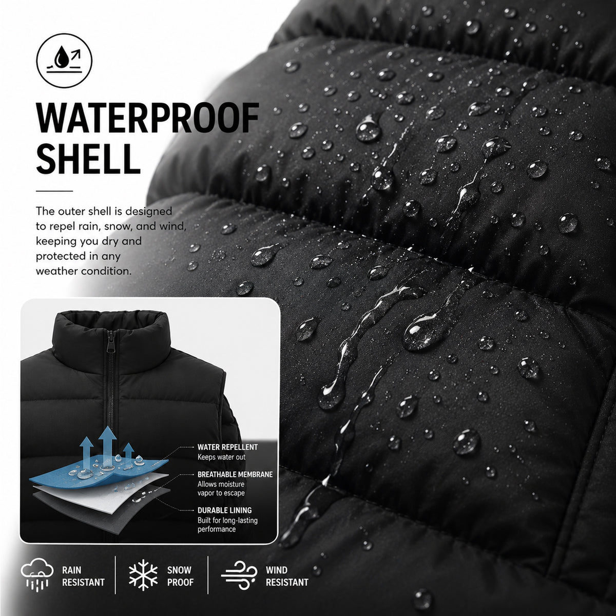 Men's Waterproof Puffer Vest (4)